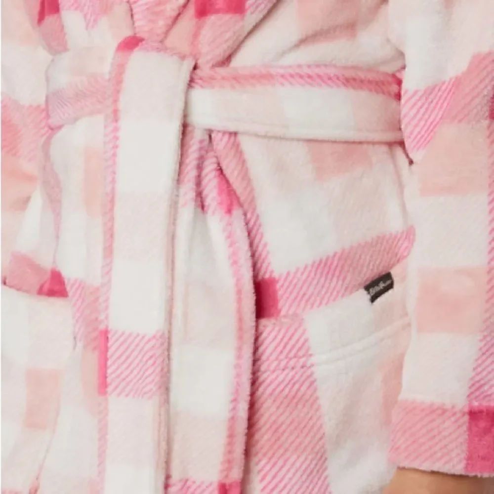 Eddie Bauer Girls 3-Piece Cozy Plush Robe and Pajama Lounge Sleep Set Size XS